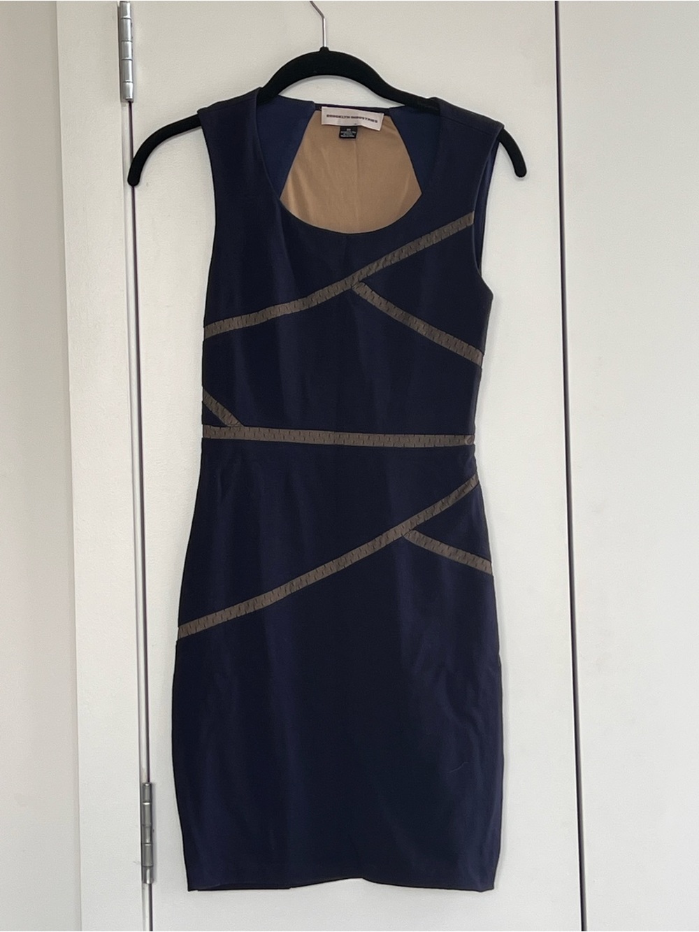 Brooklyn Industries Blue Cocktail Dress with Sheer Back